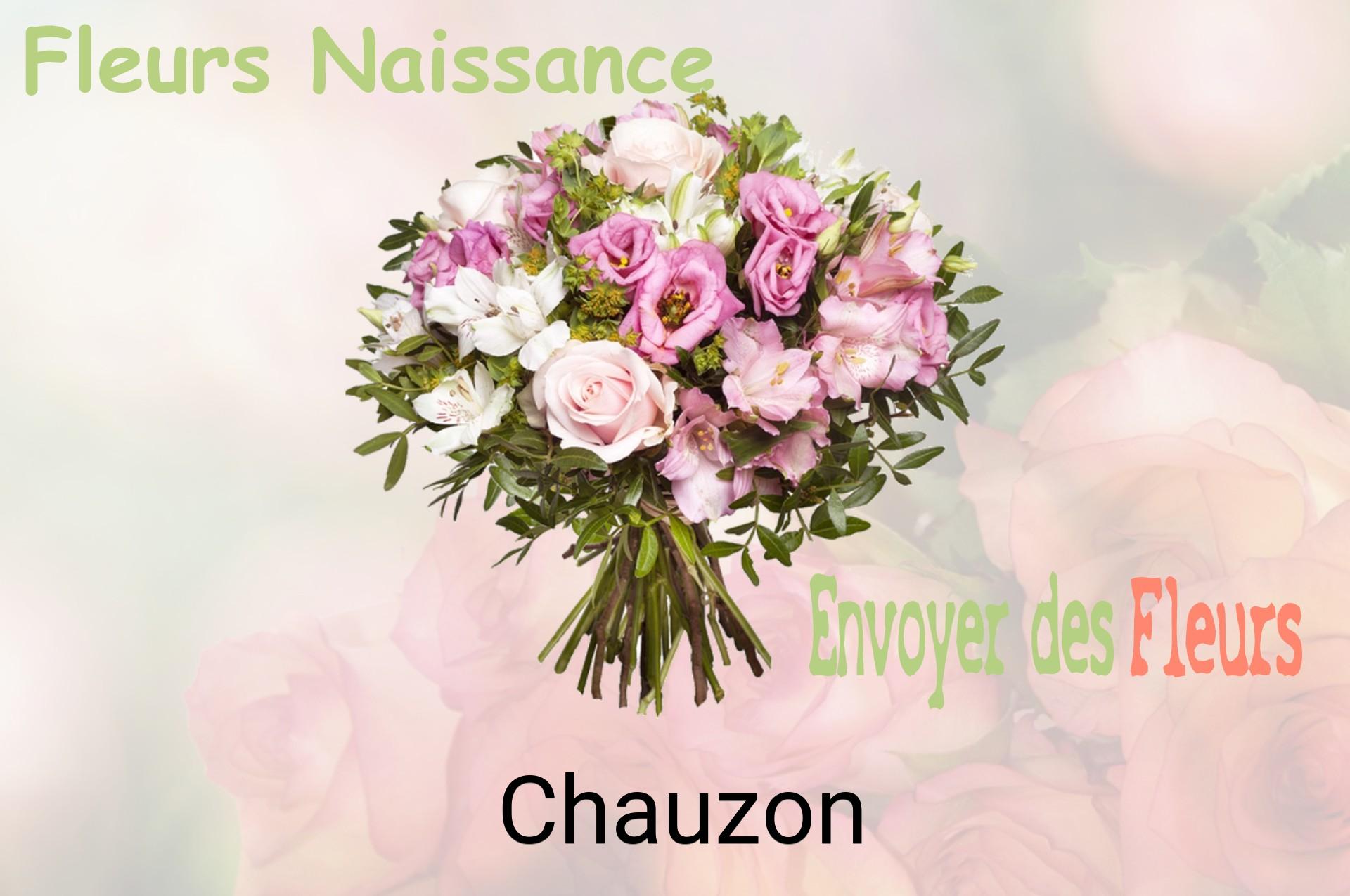 Bouquet de fleurs de naissance livré à Chauzon